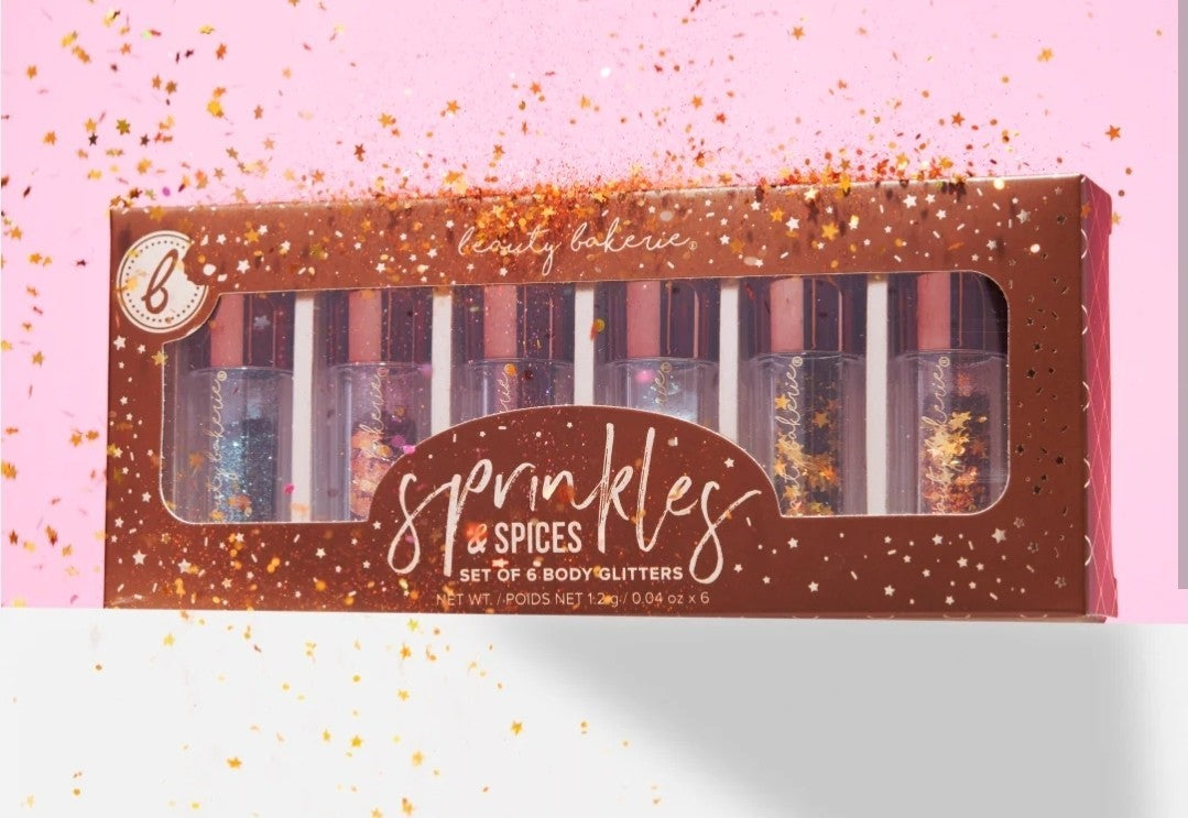 Brand New - Beauty Bakerie Sprinkles & Spices Set Of 6 Body Glitters 0