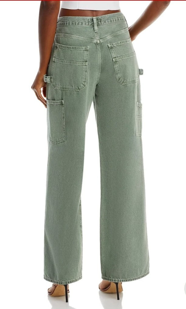 Agolde Magda Denim Carpenter Jeans Size 27 Wide Leg High Waist NWOT 1