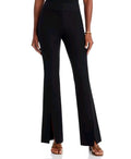NWT DEREK LAM 10 CROSBY BLACK FLARE SLIT FRONT PANTS SIZE 20 $3750
