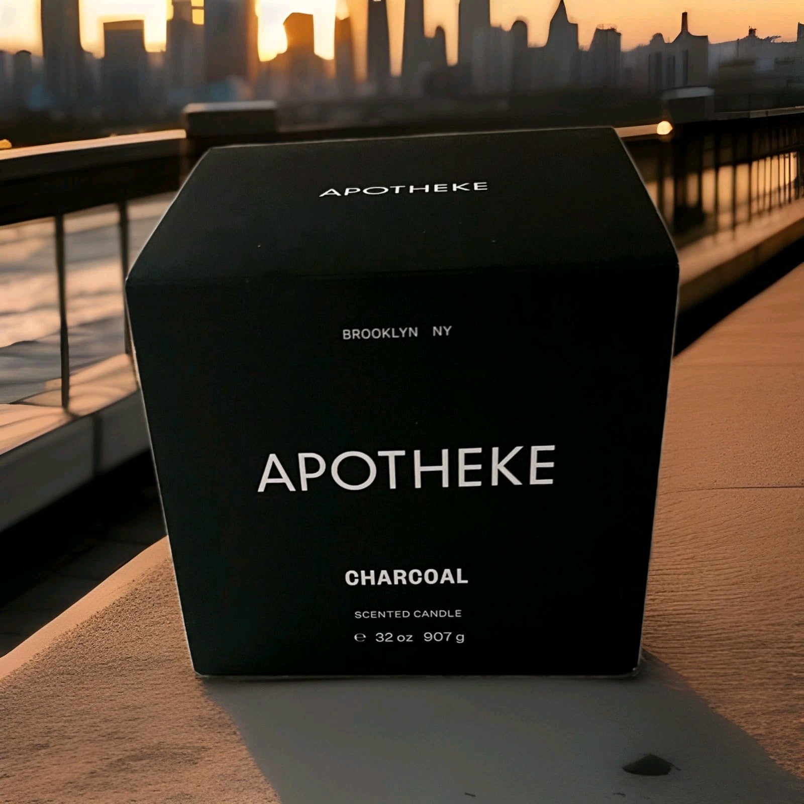 Apotheke Charcoal Home Fragrance 32oz 3-Wick Candle Black0