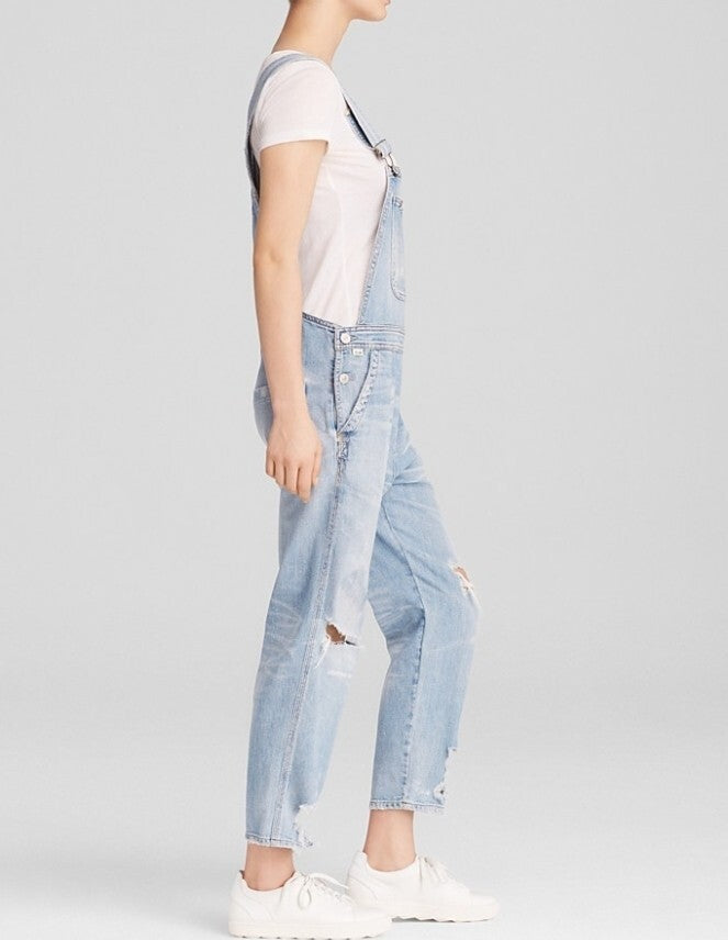 NWOT Citizens of Humanity Overalls Quincey Cropped In Wasteland Sz Sm COH 3