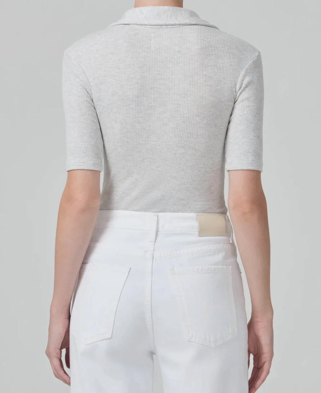 Anthropologie COH Citizens Of Humanity Liu Bodysuit Sz SM Heather Grey 9283-14471