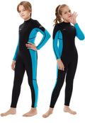 Hevto Sz 3 Wetsuit Kids Youth Boys Girls 2.5mm Neoprene Zip Full Wet Suit Diving0