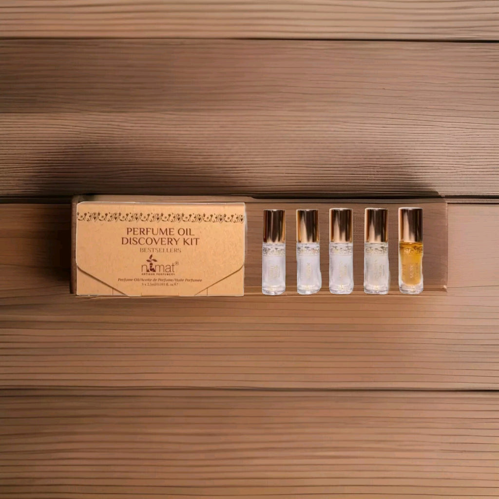 Nemat Perfume Oil Discovery Set 5 x2.5ml/0.85floz Rollerball Minis: Amber & More0