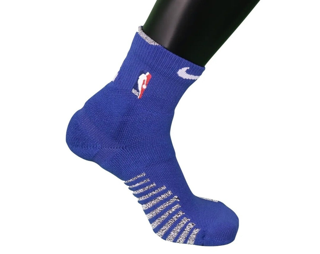 Nike XL NBA Authentics Team Issued Detroit Pistons Ankle Socks Blue PSX 822-4951