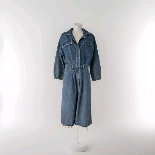 $348 Citizens of Humanity Women's Blue Denim Gema Dress Sz 4 - SAMPLE 0