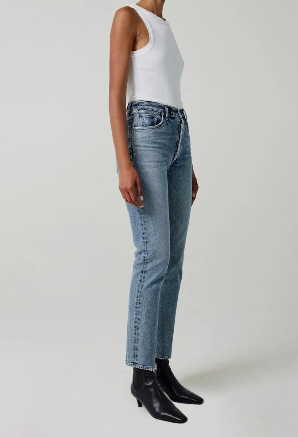 NWT CITIZENS OF HUMANITY Sabine High Rise Straight Leg Jeans Denim sz 27 GOOP2