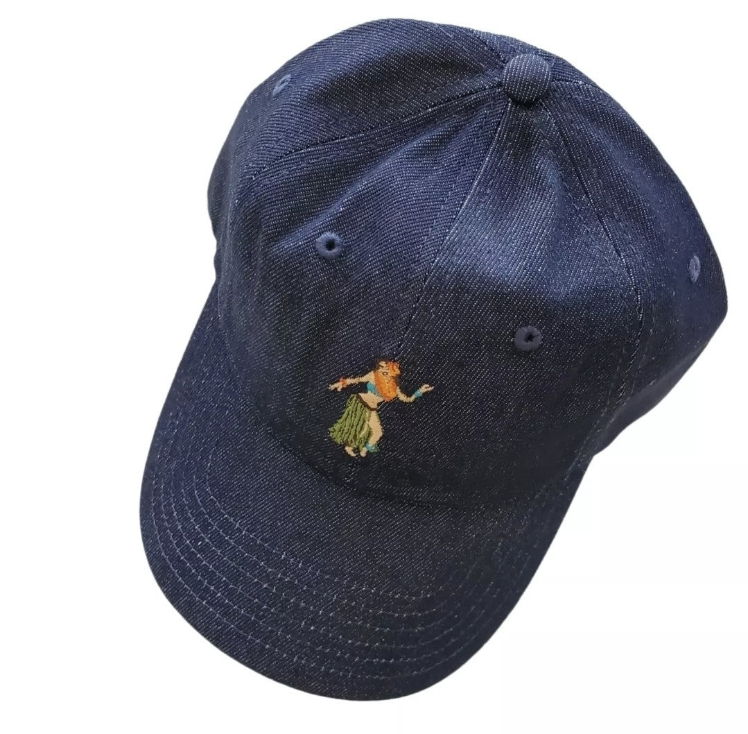 Hula Denim Goodfellow & Co. Baseball Cap Unisex Blue OS Adjustable Embroidered1