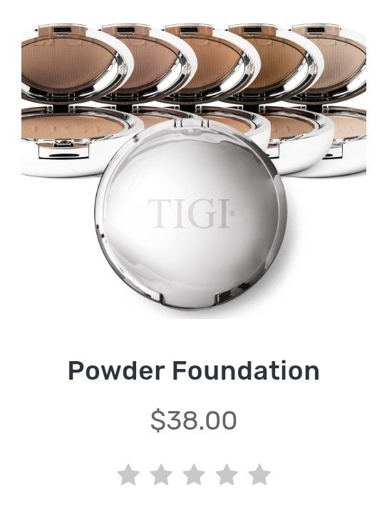 Wholesale Lot of 36 TIGI Cosmetics Powder Foundation, PURE Closeout MSRP $13682