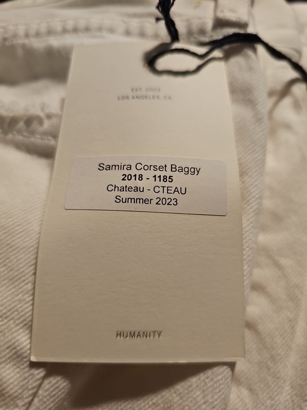 Citizens of Humanity Samira Corset Baggy Jeans Chateau Size 27 NWT High RIse Wht5