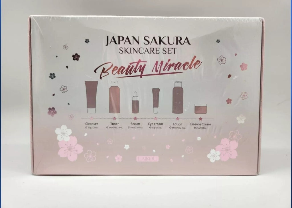 Laikou Japan Sakura Skincare Set Of 6 Blossom Beauty (New)0