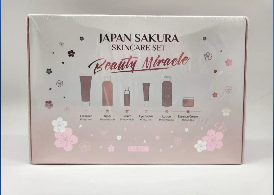 Laikou Japan Sakura Skincare Set Of 6 Blossom Beauty (New)0