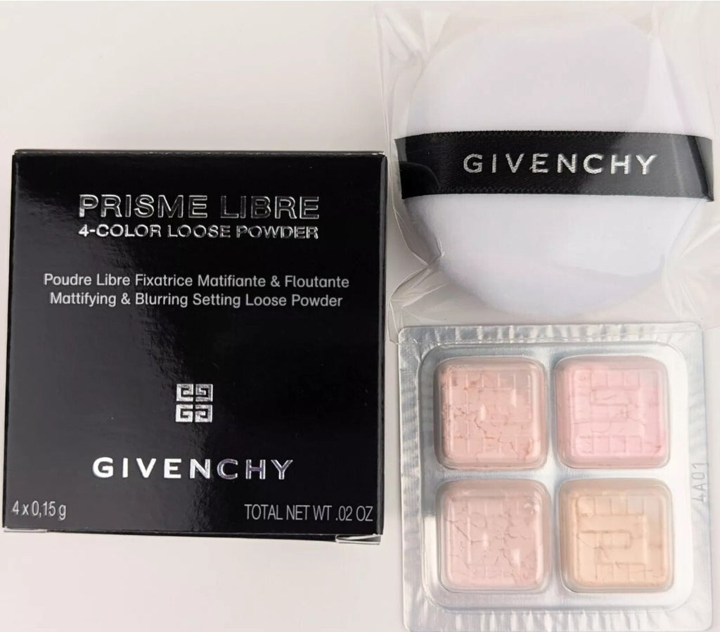Givenchy Prisme Libre Loose Setting Powder In 03 Voile Rose 4-Color Sampler Set0