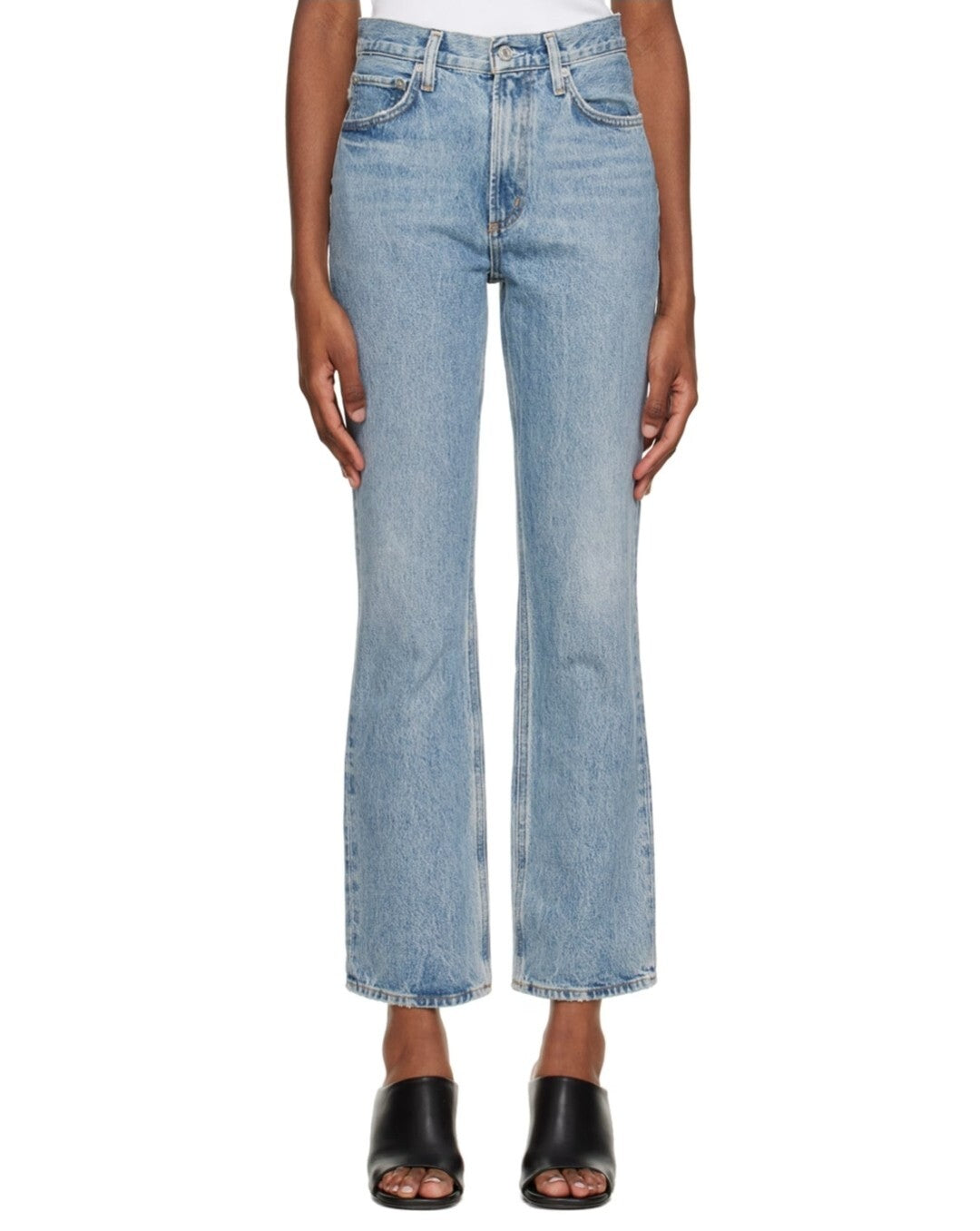 NWT Agolde Low Rise Boot Jeans In Parody Sz 27 A9098-1206 Mom Denim 90s 90's 0