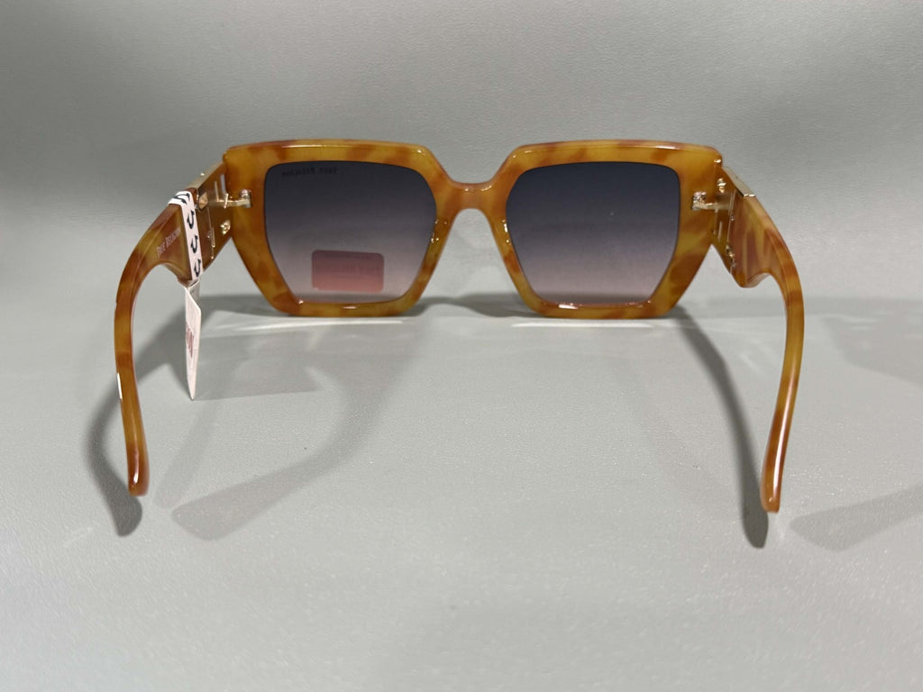 New Original TRUE RELIGION Square Sunglasses Tinted / Gold Accent TR56439XK3