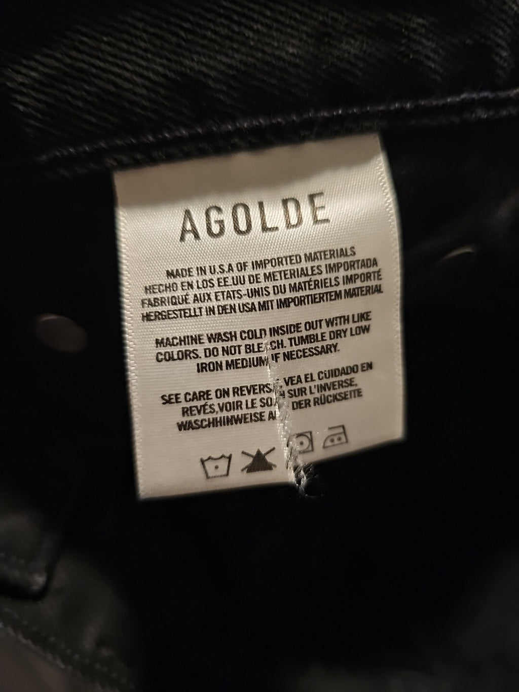 $228 AGOLDE Cherie High Rise Straight Jeans In Distortion Sz 29 NWOT A084-998 3