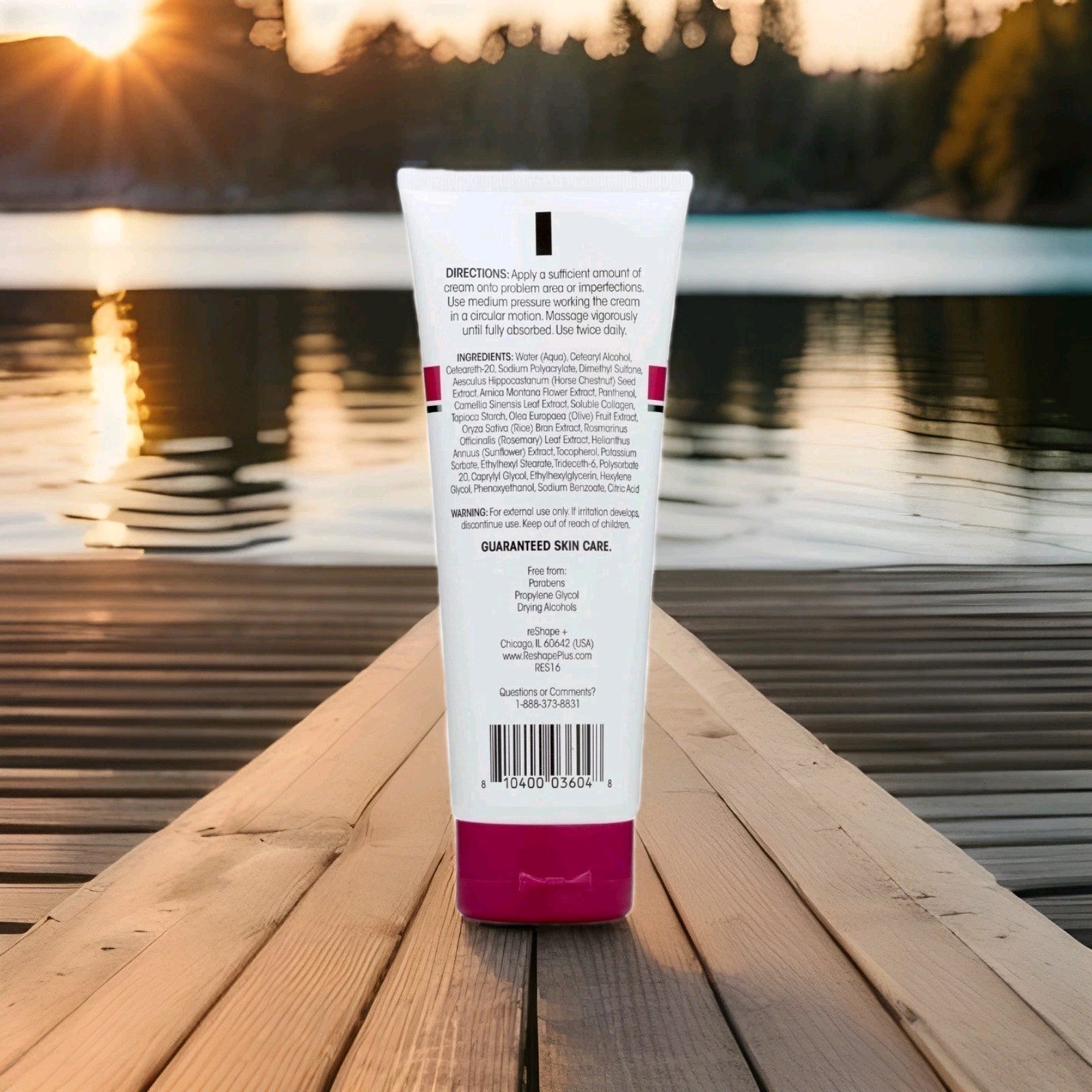 Reshape+ Varicose Vein Relief Cream W/Collagen, Arnica, Horse Chestnut - 8 Fl Oz1