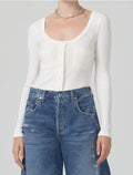 Citizens of Humanity -  Gia Long Sleeve - Size S In Milque COH Anthropologie 0