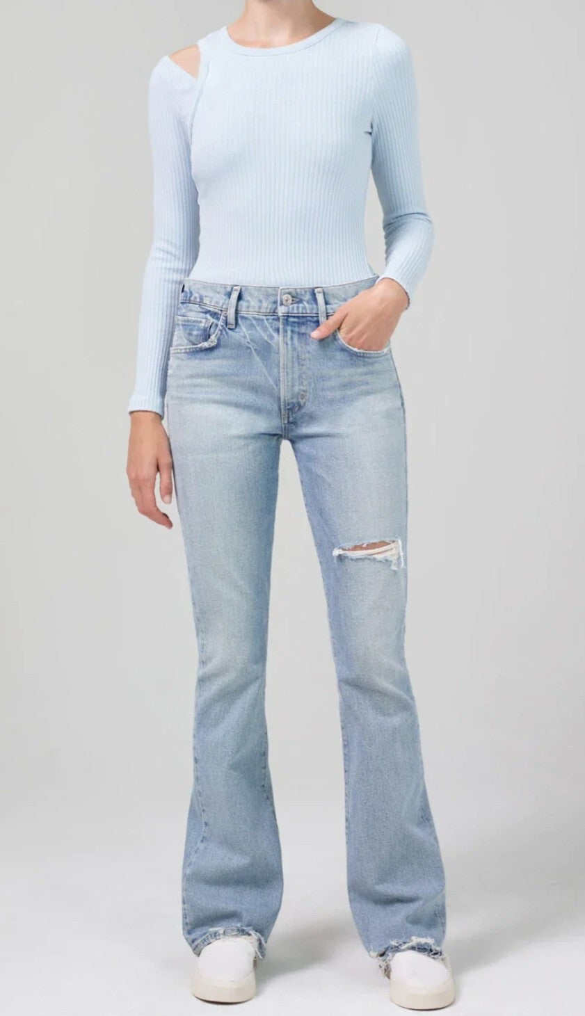 Citizens of Humanity Emanuelle Low Rise Boot Jeans 2002-3008 Distressed Sz 272