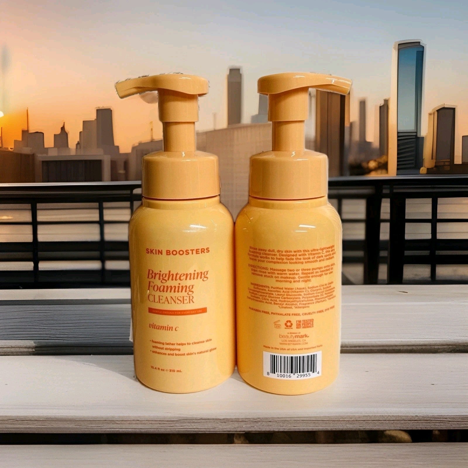 2-Pack Skin Boosters ~ Brightening Foaming Cleanser with Vitamin C 10.4 fl oz Ea1