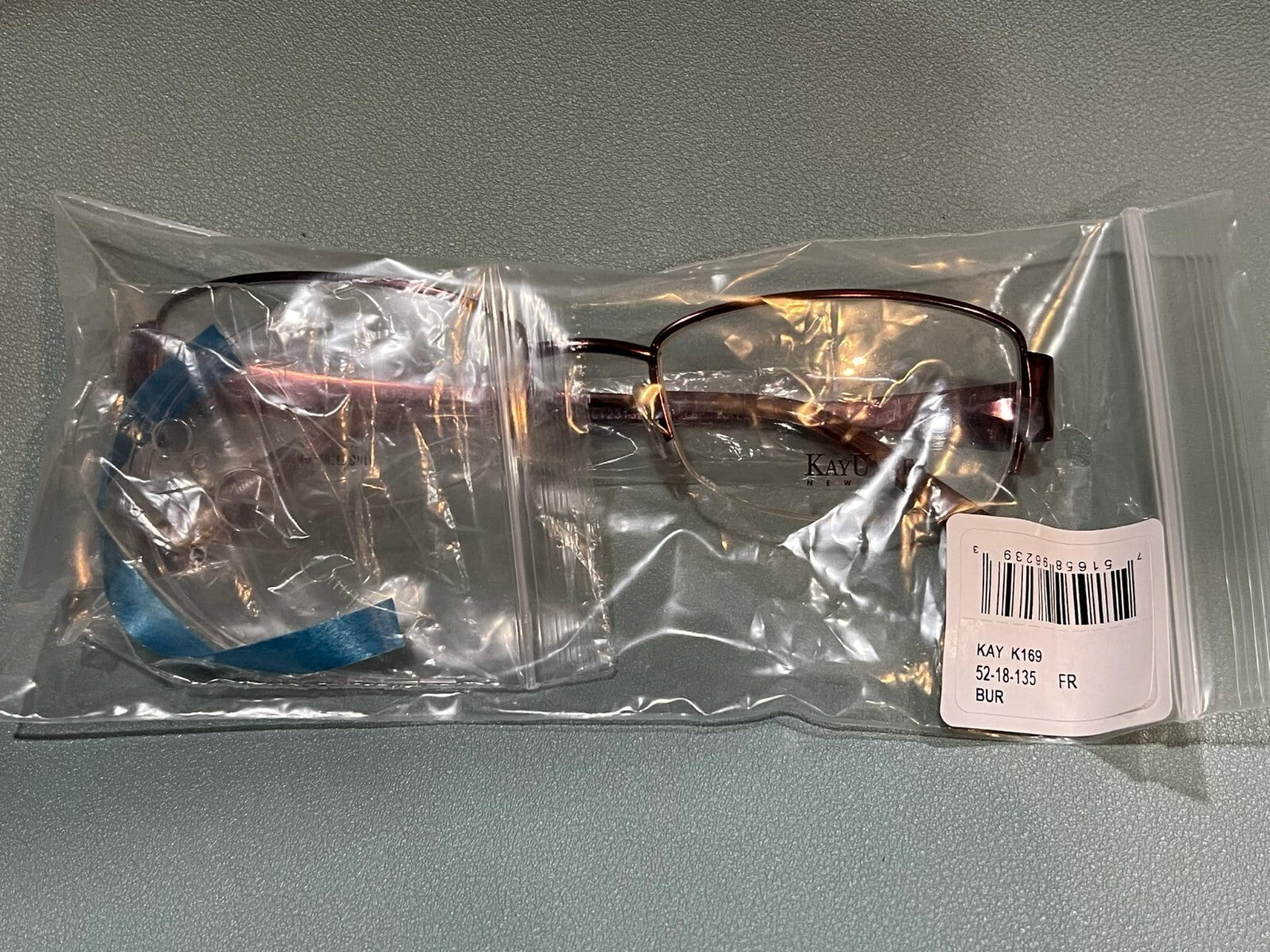 KAY UNGER New York EYEGLASSES FRAME K169  52-18-135 FR Bur  NEW AUTHENTIC7