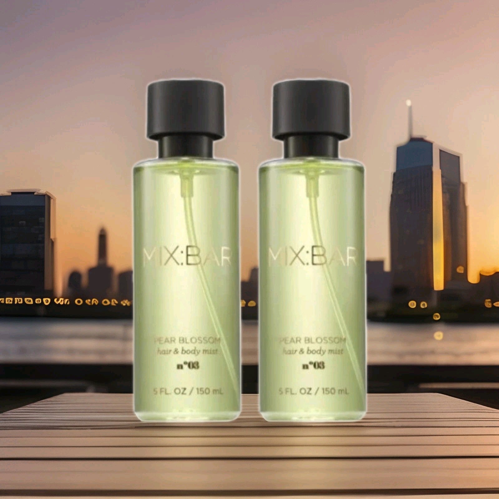 2 PACK MIX BAR Pear Blossom Hair & Body Mist Body Mist N03 5oz Mixbar0