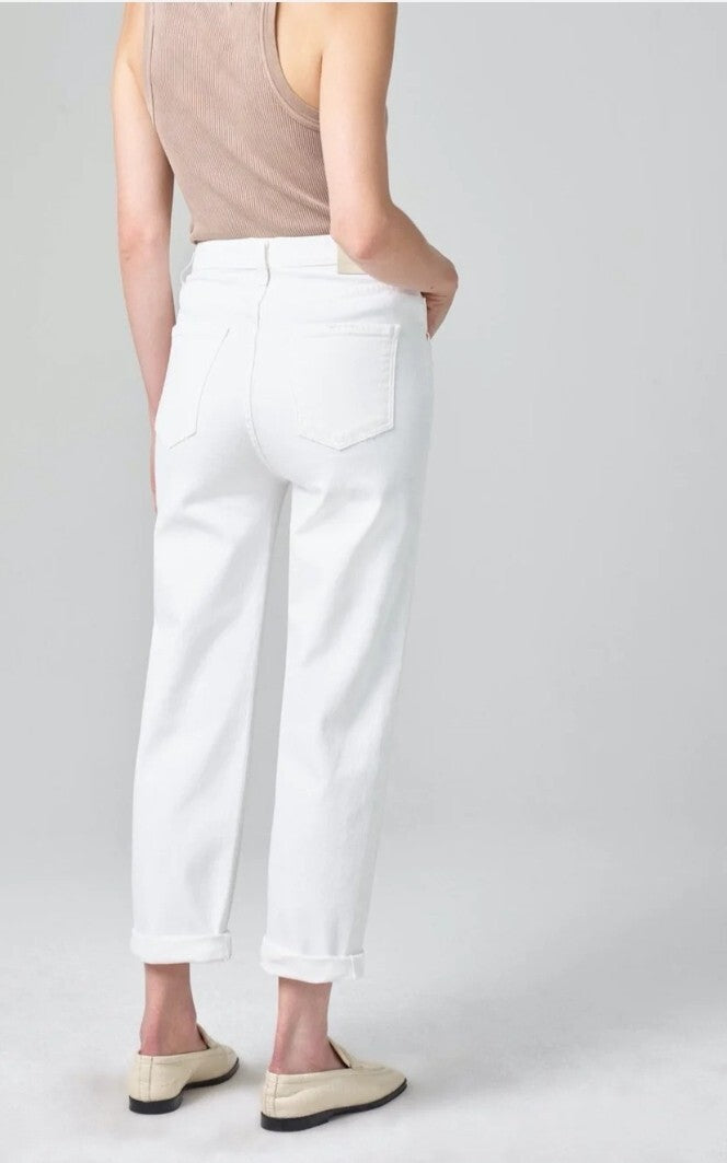 Citizens of Humanity Dylan Rolled Crop Jeans in Hereafter Sz 27 White COH 2