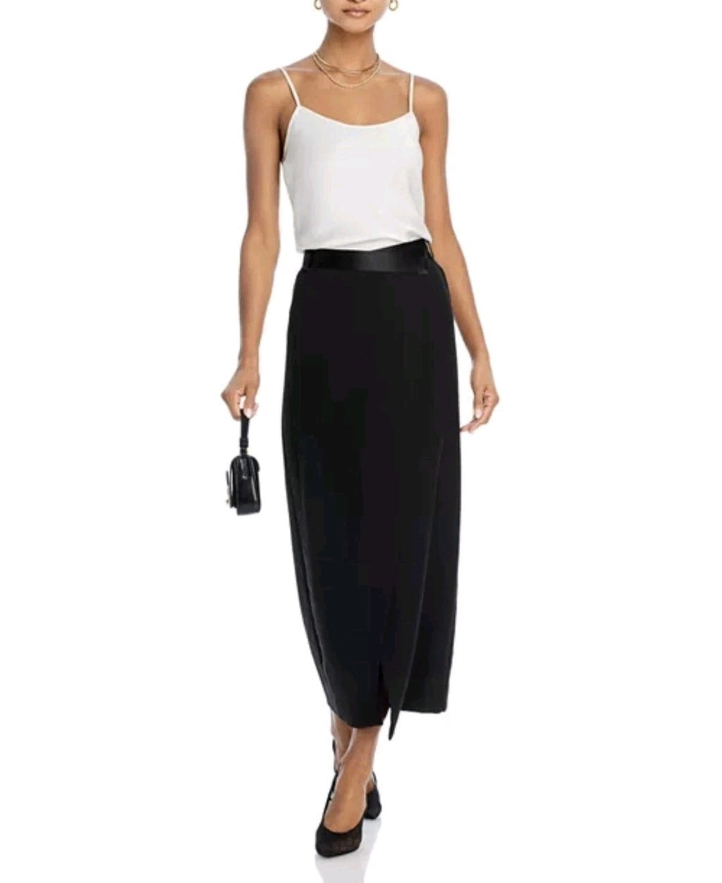 Derek Lam 10 Crosby $195 Becca Spaghetti Strap Cami Size 14 in Ivory NWT1