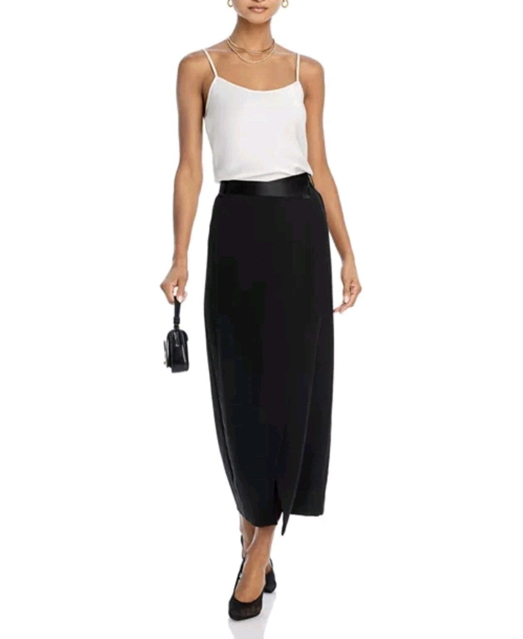 Derek Lam 10 Crosby $195 Becca Spaghetti Strap Cami Size 14 in Ivory NWT1