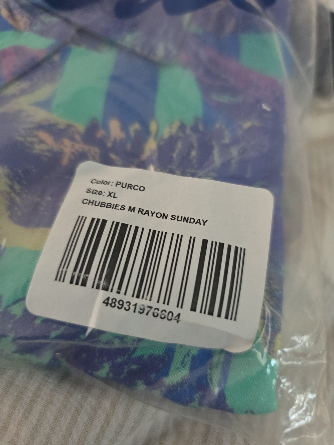 NWT Chubbies The Sunday Linner Rayon  Shirt Size XLarge Retro Inspired XL1