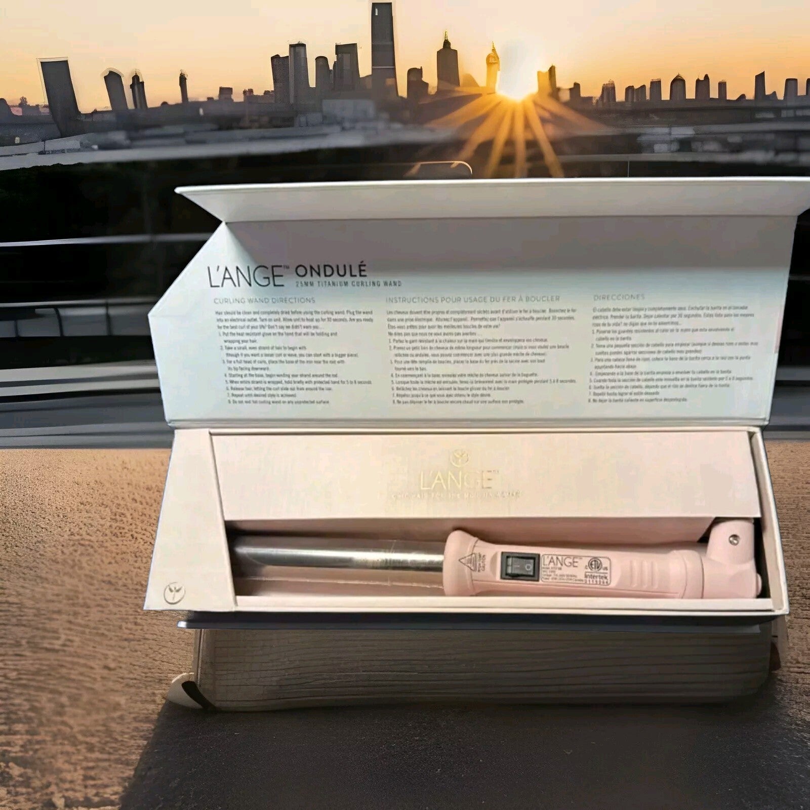 L'Ange Ondule Titanium Curling Wand, 25MM, Corrosion Resistant, Ionic, Infrared2