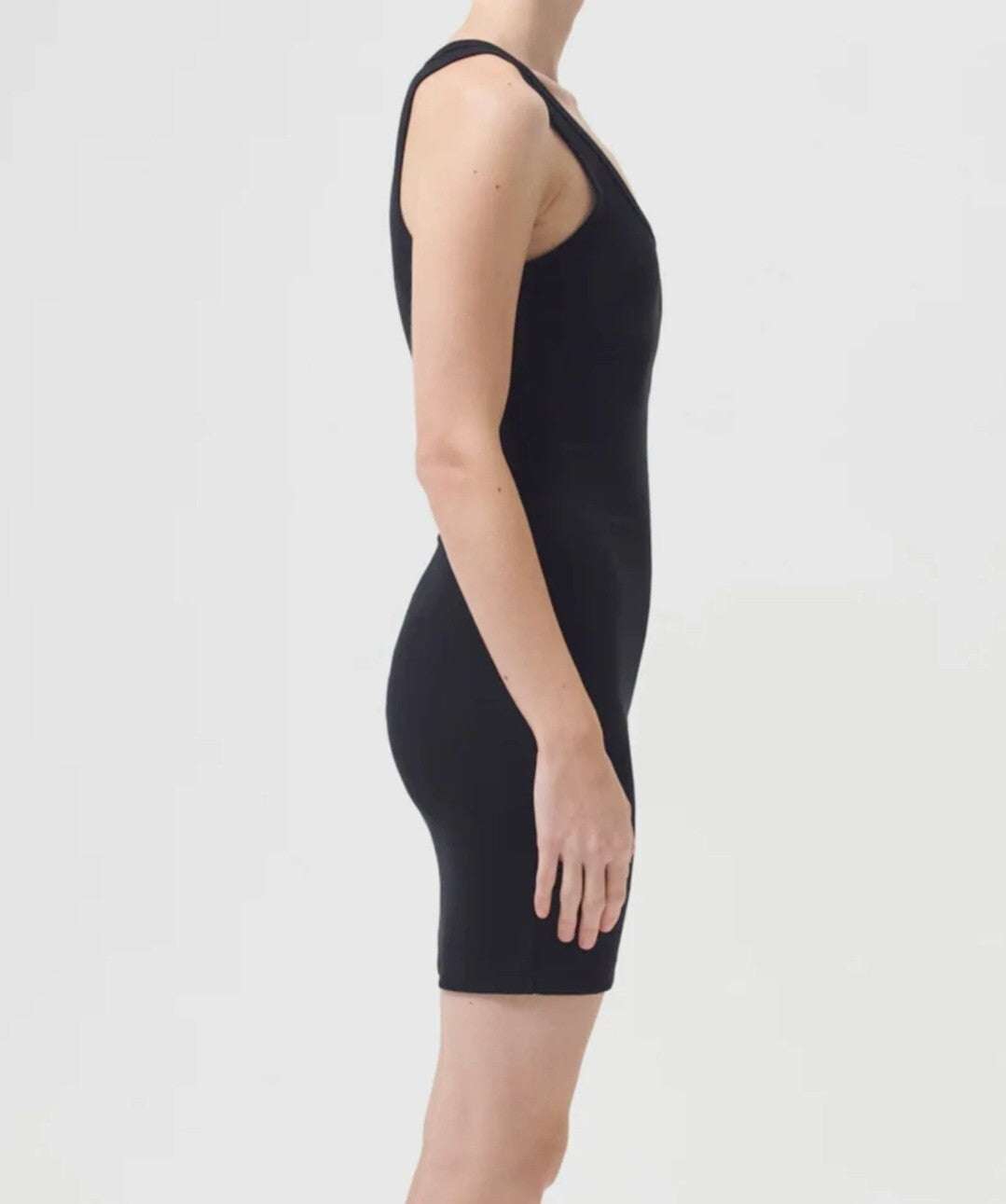 Agolde Maria Rib Tank DRESS size SM - SMALL ~ Retail $148 - COBBLESTONE 6