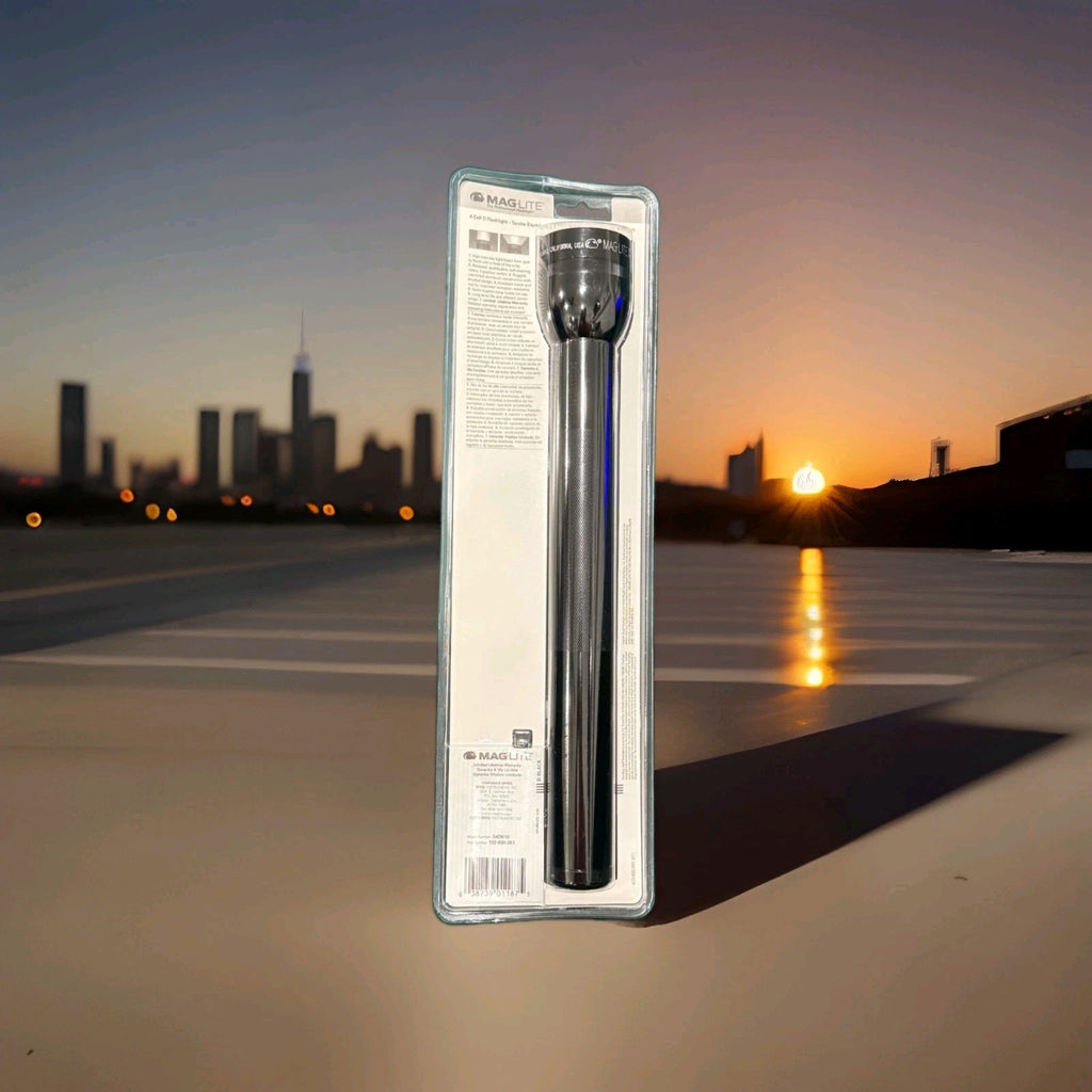 Maglite 4-Cell D Flashlight White Star Incandescent S4D016 Heavy Duty New1