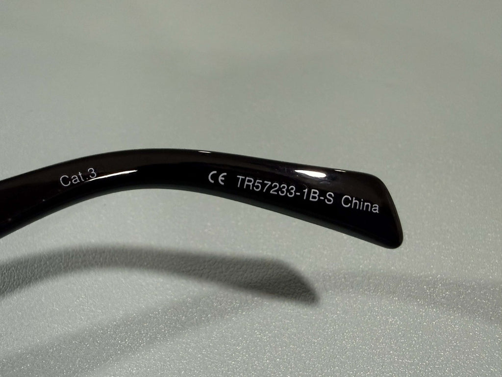 New Original TRUE RELIGION Square Sunglasses Mirrored Black TR TR57233 NWT 90's4
