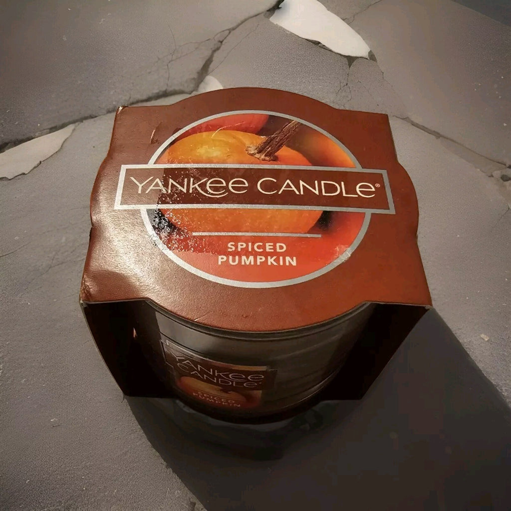 New Yankee Candle Spiced Pumpkin Small Candle 1.3 oz FREE SHIP Fall  Spice 2
