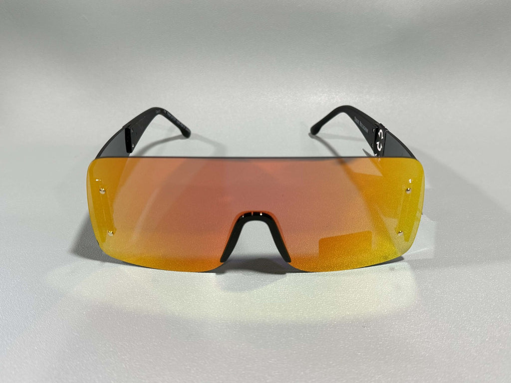 New Original TRUE RELIGION Square Sunglasses Mirrored Red TRM1870X0