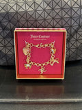NWT Juicy Couture Womens Fashion Bling Charm Chain Bracelet Crown  Y2K Heart 0