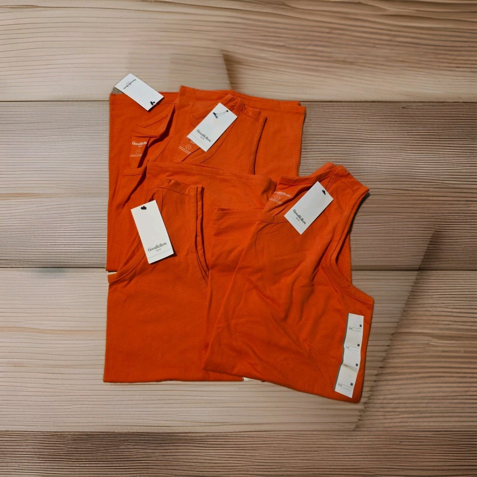 Goodfellow & Co. Men's Size Medium Tank Top Lot of 4 - Orange  NWT0
