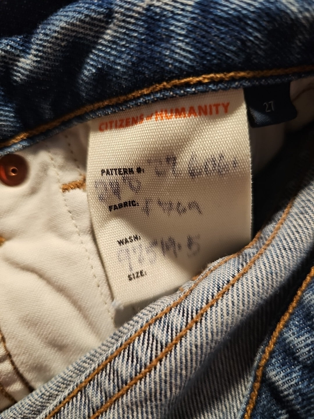 NWOT Citizens of Humanity Pieced Jeans Size 27 Sz 4 COH Sample 2