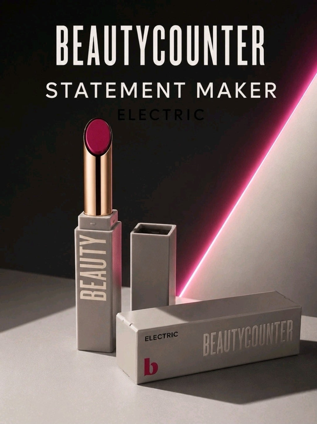 BEAUTYCOUNTER -Statement Maker- Satin Lipstick - Shade: Electric - 0.06 oz/1.8 g2