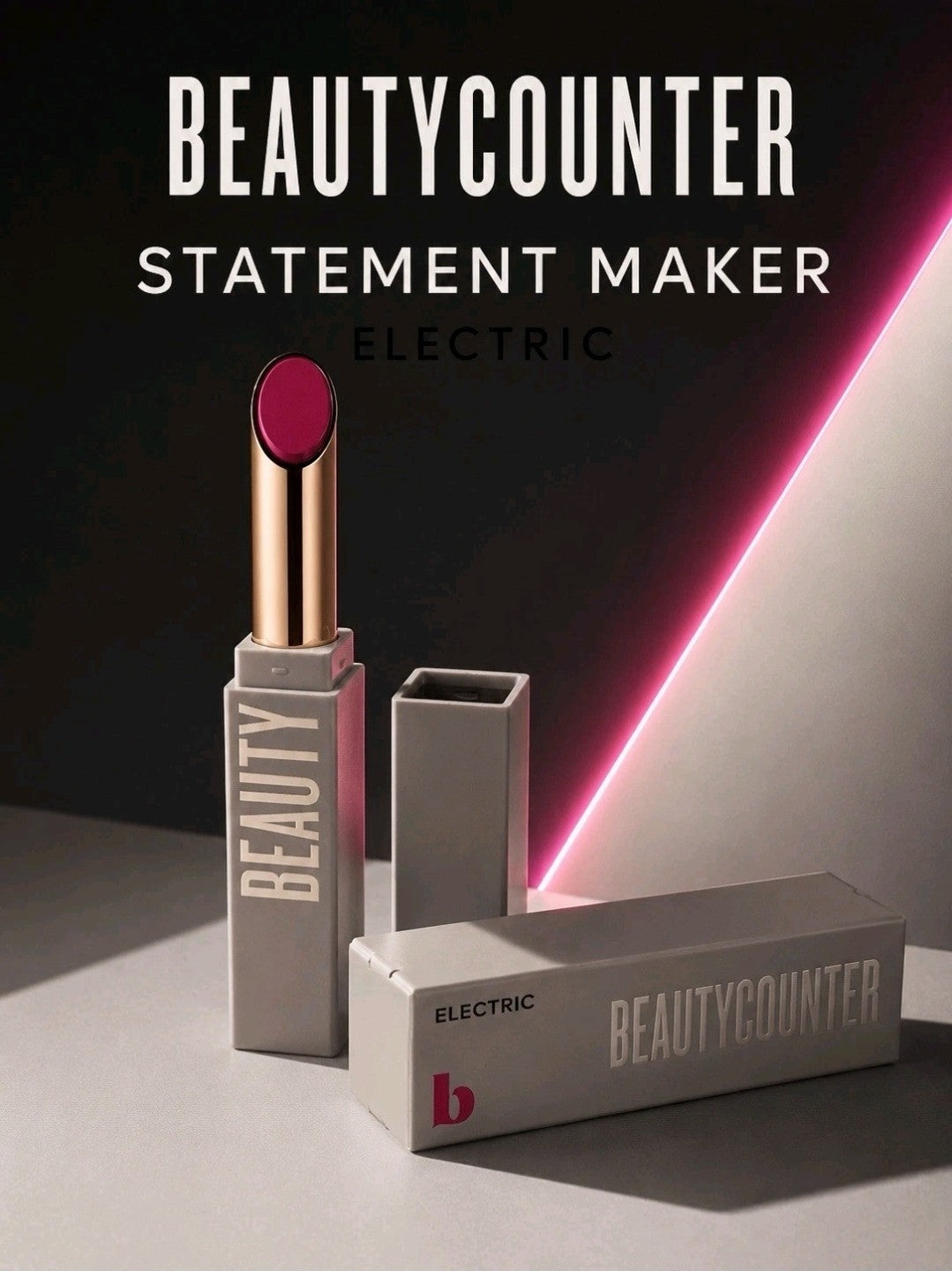 BEAUTYCOUNTER -Statement Maker- Satin Lipstick - Shade: Electric - 0.06 oz/1.8 g2