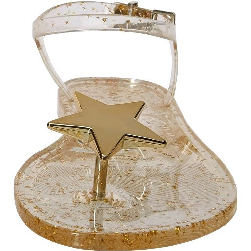 Katy Perry The Geli Gold Star Jelly Ankle Strap Sandals Thongs Women’s Size US 51