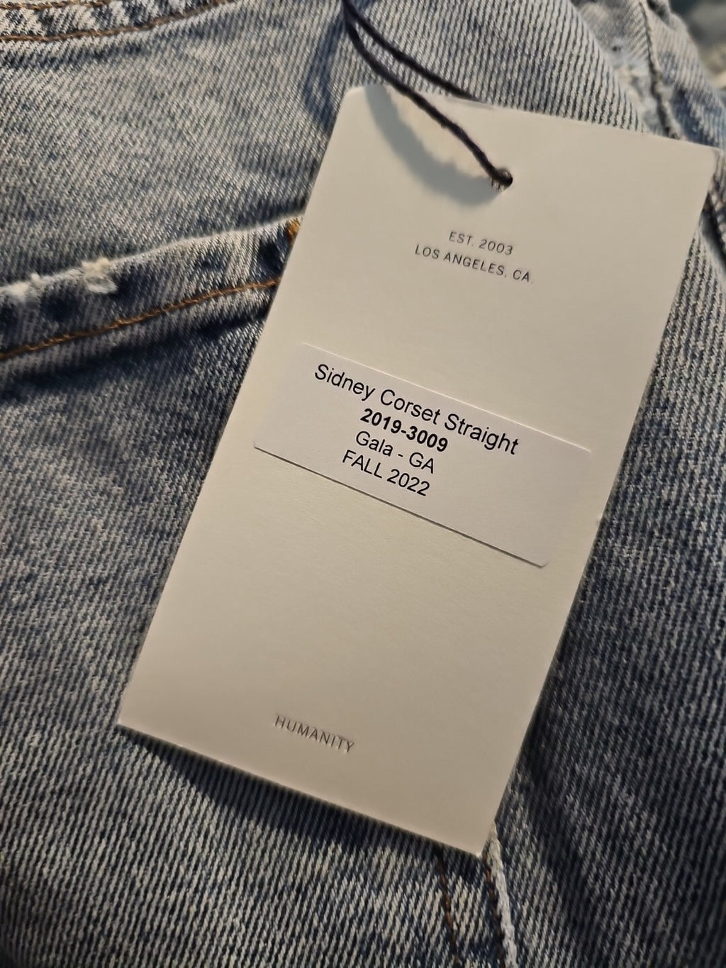 NWT Citizens of Humanity Sidney Corset Straight Leg Jeans Sz 27 In Gala COH High2