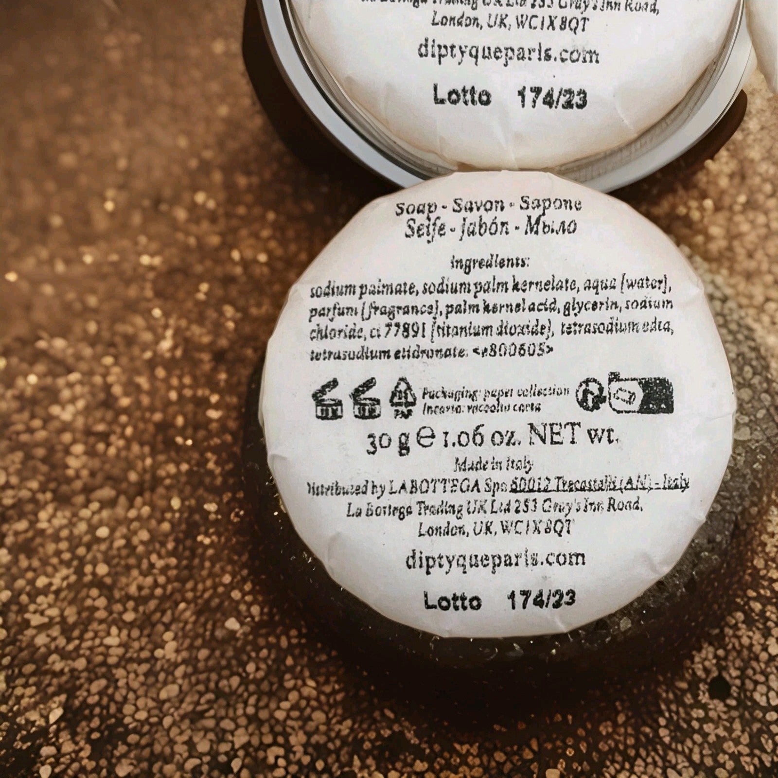 NEW Set of 6 Diptyque Philosykos Round Soap Bar 30g/1.06oz each - Saint Germain2