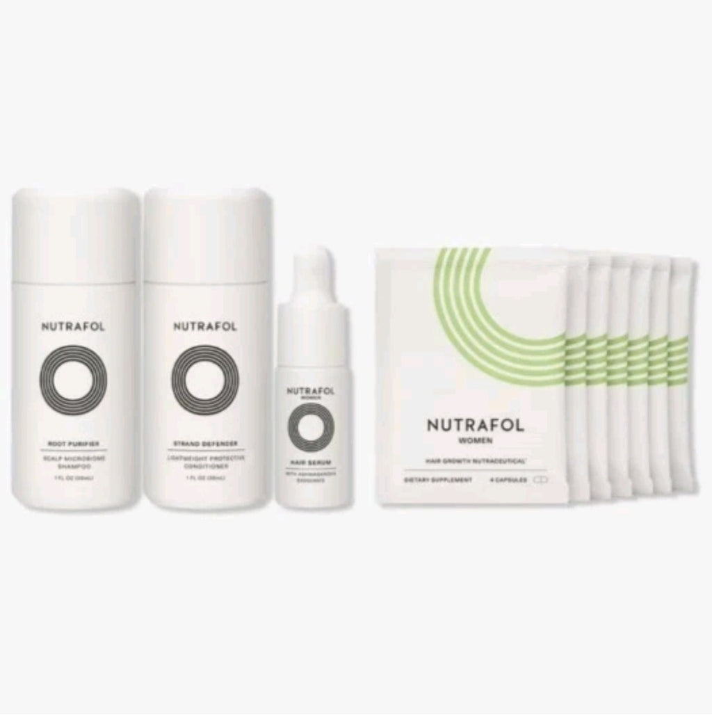 Nutrafol Hair Health Essentials Shampoo/Conditioner/Supplements/Serum Sealed New0