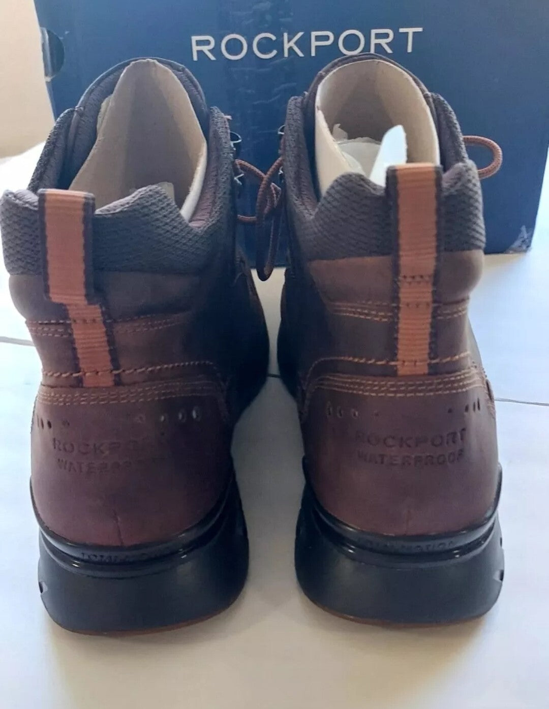 New Rockport Mens Total Motion Sport WP Boots 11 W NIB Dark Brown1