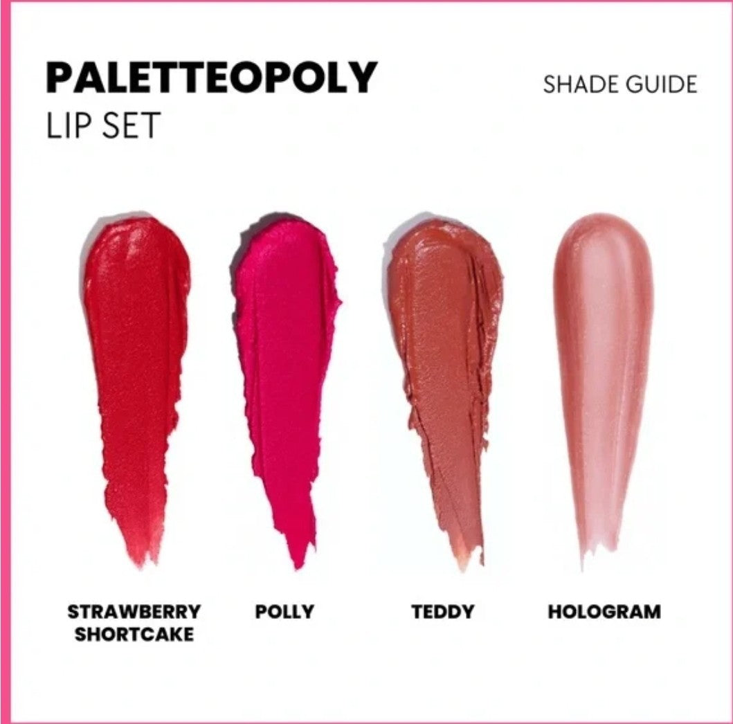 Ace Beauté Paletteopoly Liquid Lipstick Set 4pc – Teddy Polly Strawberry Short2