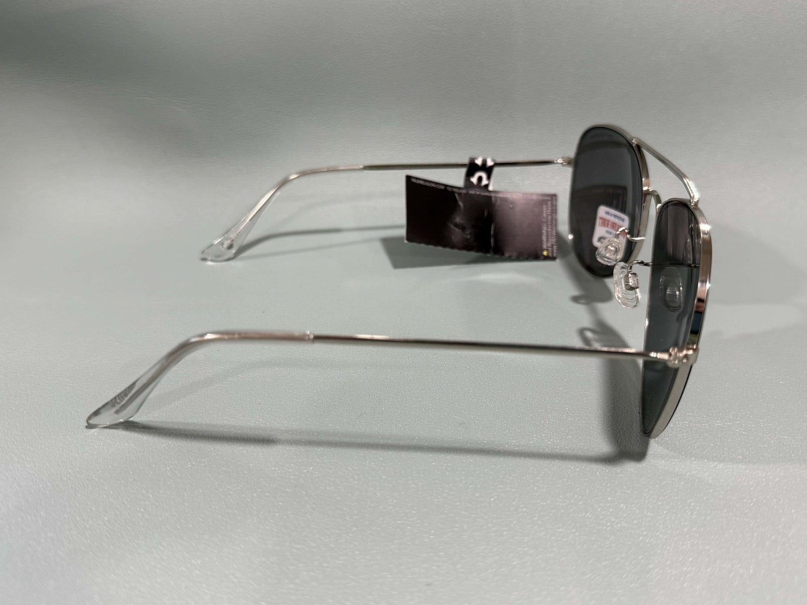 New Original TRUE RELIGION Sunglasses Tinted / Silver Aviator Horseshoe TR10570C3