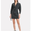 $595 Jean Atelier Gia Wrap Jean Dress in Stone Sz 2 NWOT 0