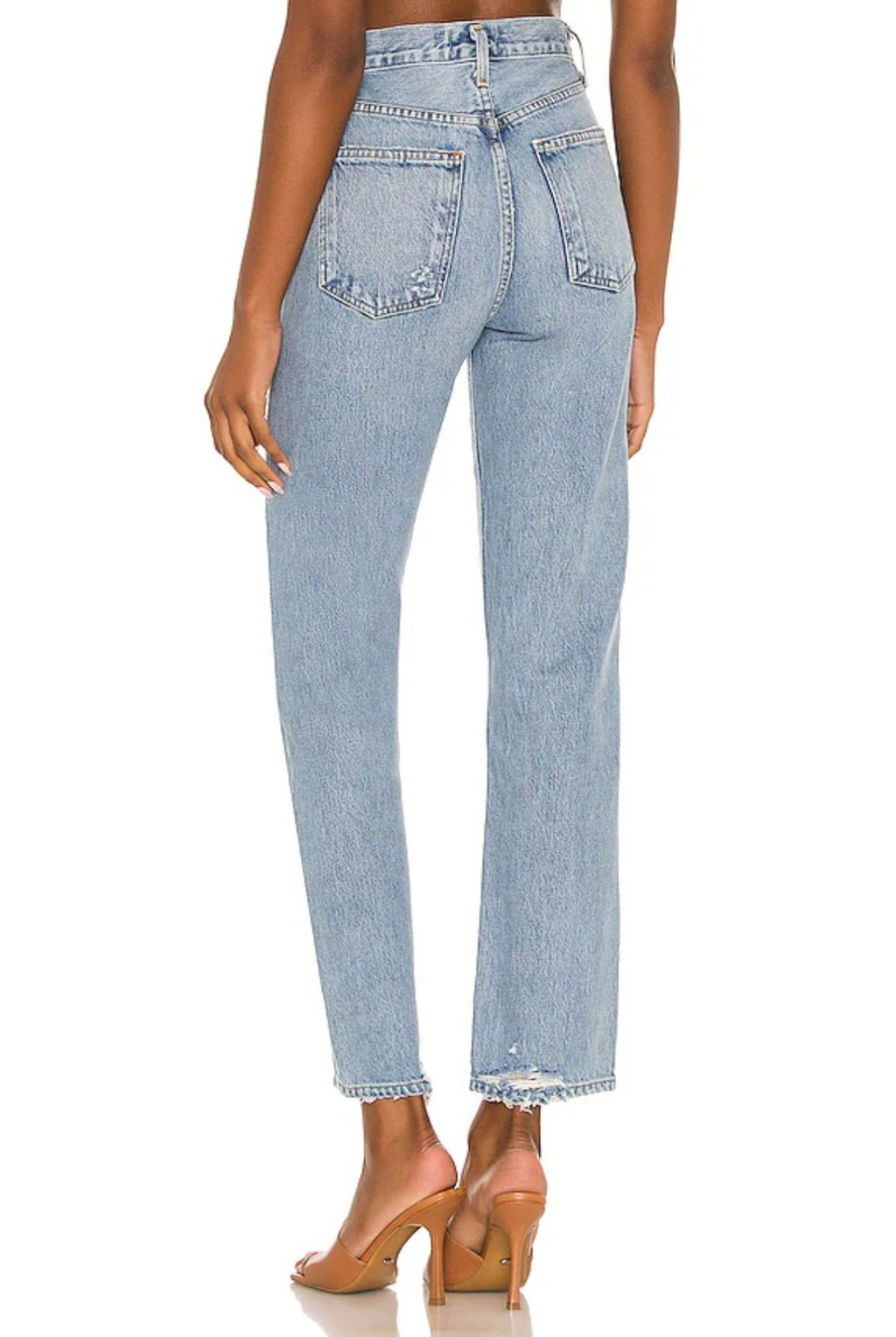 NWOT Agolde 90's Pinch Waist High Rise Straight Jeans In Soundwave Sz 31 90s 2